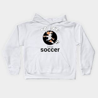 Soccer Dog Kids Hoodie